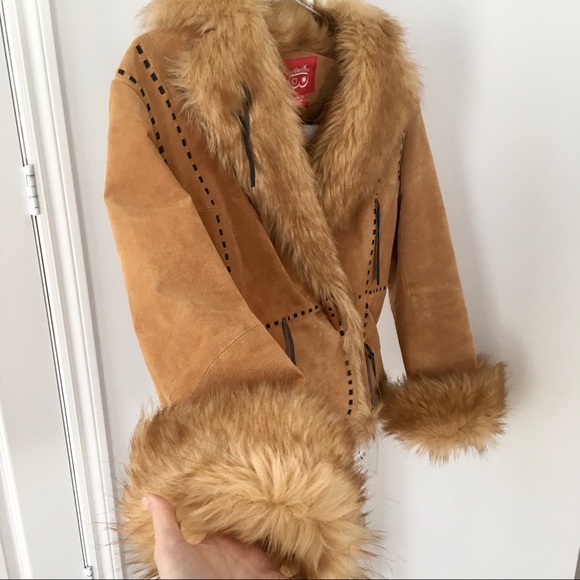 Collection B - Vintage real leather coat - Medium - Picture 3 of 8